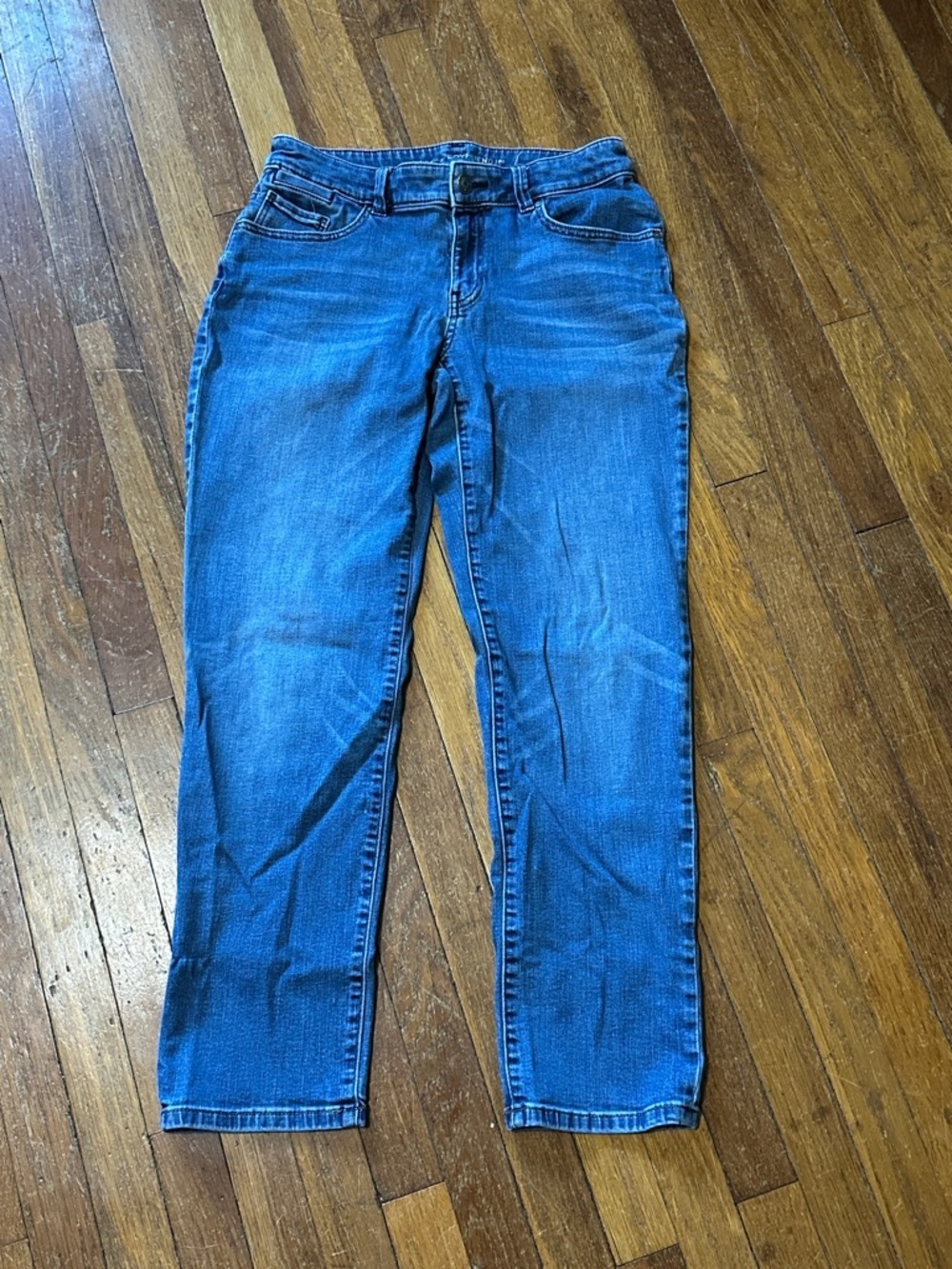 Chico’s Women’s Platinum Boyfriend Jeans, Sz 00 Petite (Standard 2P)